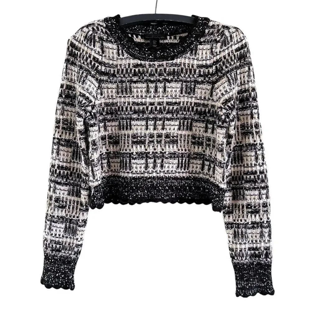 House Of Harlow 1960 Revolve Scalloped Hem Knit Sweater